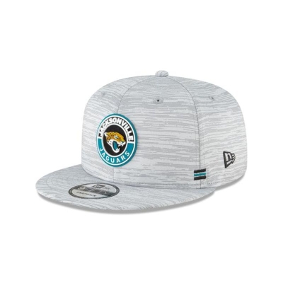 Jacksonville Jaguars Gorra | New Era Official NFL Fall Sideline 9fifty Snapback Cap Mexico - Grises